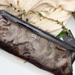 Faux Snakeskin Handbag